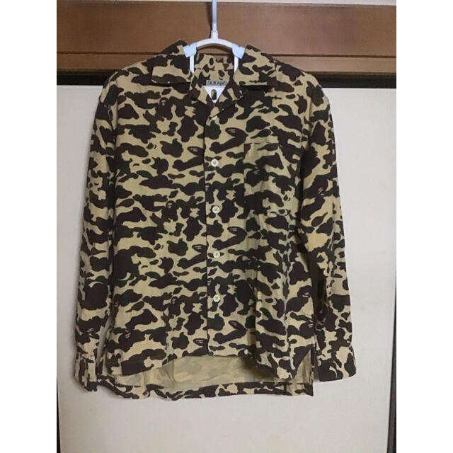 A BATHING APE(アベイシングエイプ)のア ベイシングエイプ　長袖シャツ　大きめSサイズ メンズのトップス(Tシャツ/カットソー(七分/長袖))の商品写真