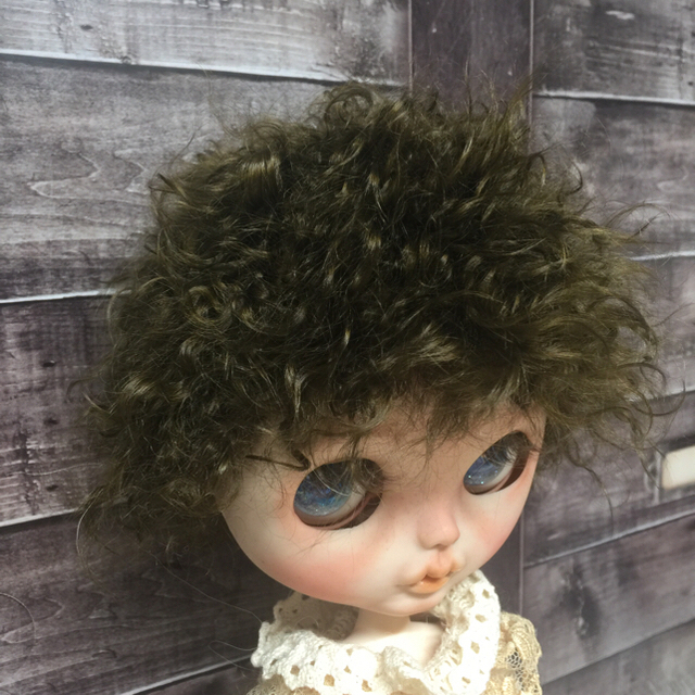 blythe _w-253レッドブラウン✨カルガンラムフルスキンウィッグ