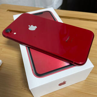 アイフォーン(iPhone)のカシスオレンジ様専用★iPhone XR 赤REDレッド64GB 中古(スマートフォン本体)