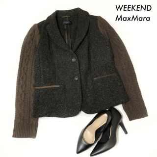 マックスマーラ(Max Mara)のWEEKEND  MaxMara★ツイード&ニット テーラードジャケット(テーラードジャケット)