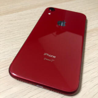 アイフォーン(iPhone)の美品！ iPhone XR PRODUT RED 64 GB SIMフリー(スマートフォン本体)