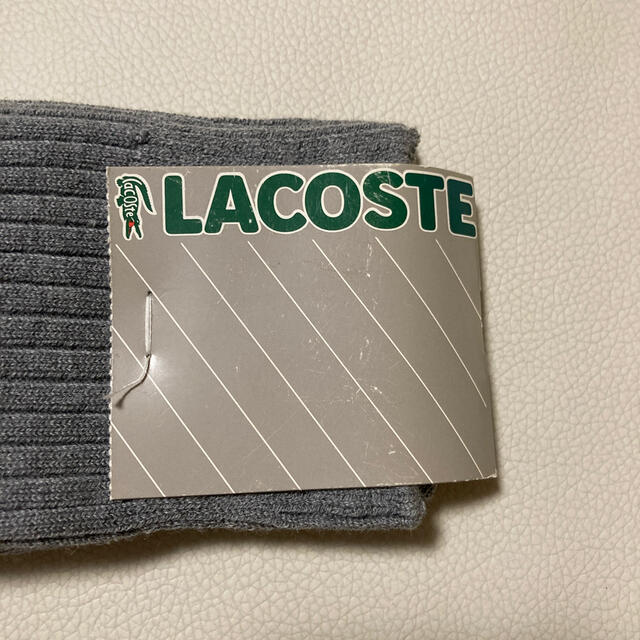 LACOSTE(ラコステ)の🔹LACOSTE🔹グレー系ワンポイント靴下25〜27cm🔹 メンズのレッグウェア(ソックス)の商品写真