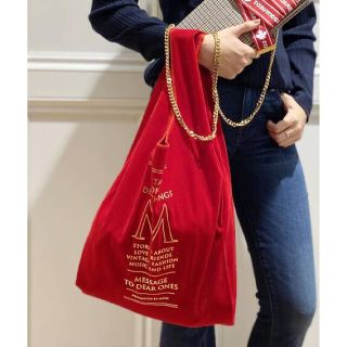 ドゥーズィエムクラス(DEUXIEME CLASSE)のMUSE de Deuxieme ClasseボンジュールマダムベロアBAG  (トートバッグ)