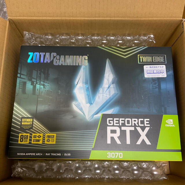 人気を誇る ZOTAC RTX3070 ZT-A30700E-10P Edge Twin PCパーツ - www