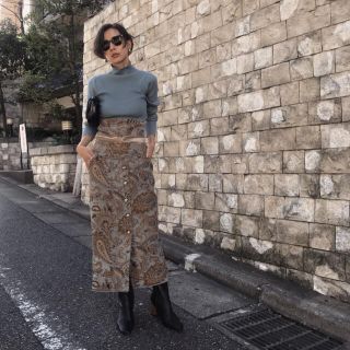 アメリヴィンテージ(Ameri VINTAGE)のAmeri VINTAGE PAISLEY RUG SKIRT(ロングスカート)