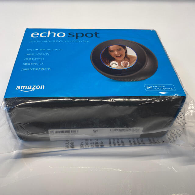 ECHO(エコー)のアレクサ　新品　echo spot  amzon エコー スマホ/家電/カメラのオーディオ機器(スピーカー)の商品写真