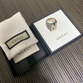 gucci 新品　イニシャルリング　N