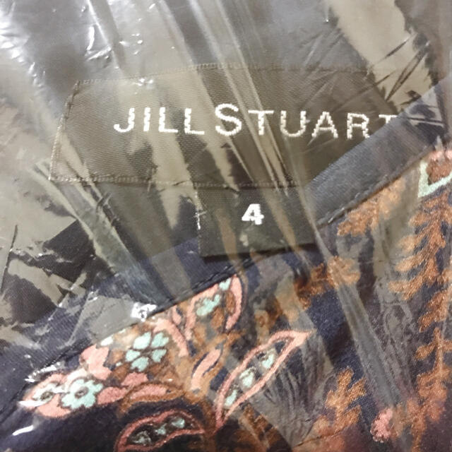 JILLSTUART(ジルスチュアート)のジルスチュアート　アリーペイズリーワンピース  ネイビー  4  タグ付き　新品 レディースのワンピース(ロングワンピース/マキシワンピース)の商品写真