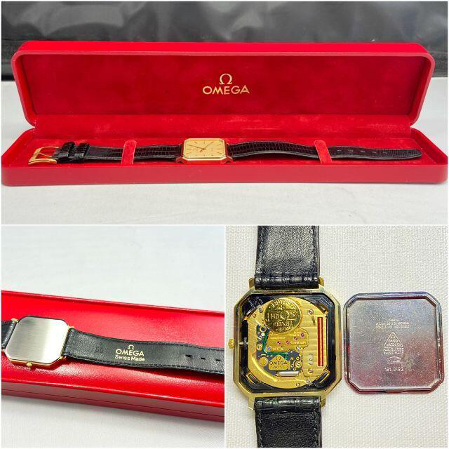 美品 オメガ OMEGA デビル 腕時計 アンティーク cal.1417 3針レザー純正品生産国