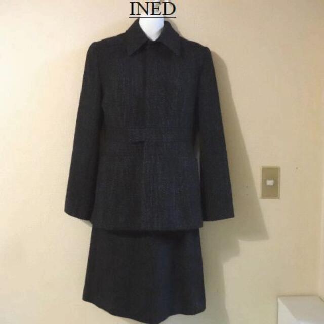 INED(イネド)のINEDイネド♡毛配合ツイードセットアップ レディースのフォーマル/ドレス(スーツ)の商品写真