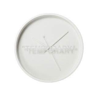 オフホワイト(OFF-WHITE)のIKEA MARKERAD "TEMPORARY" Wall Clock(掛時計/柱時計)