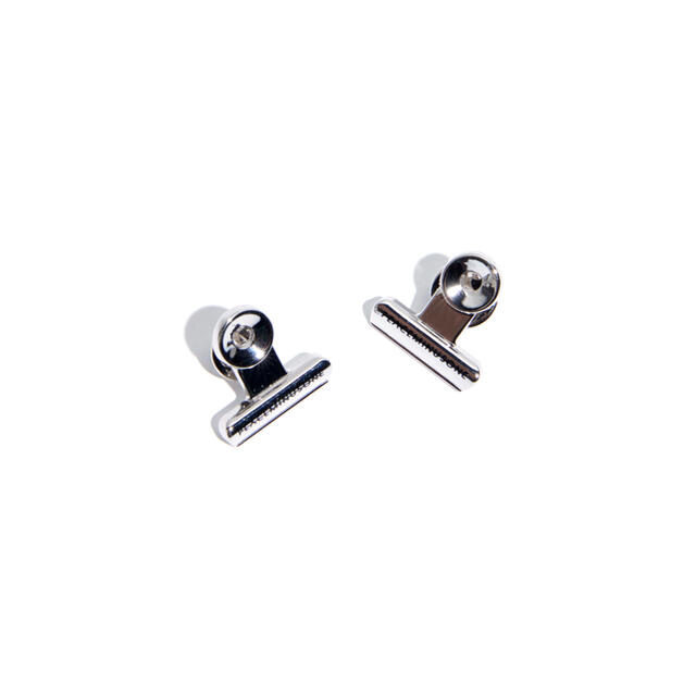 PMO BULLDOG CLIP PIN SET #1 BLACK&SILVER