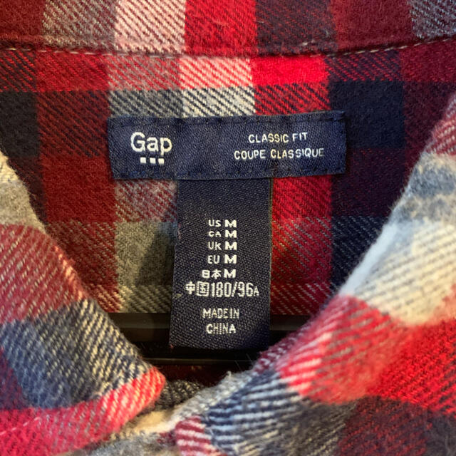 GAP(ギャップ)のGAP ギャップ　ネルシャツ　赤黒 メンズのトップス(シャツ)の商品写真