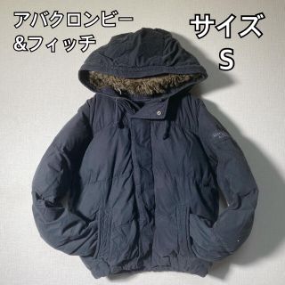 アバクロンビーアンドフィッチ(Abercrombie&Fitch)のAbercrombie&Fitch　メンズダウン　肉厚　ボア　ブラック　Sサイズ(ダウンジャケット)