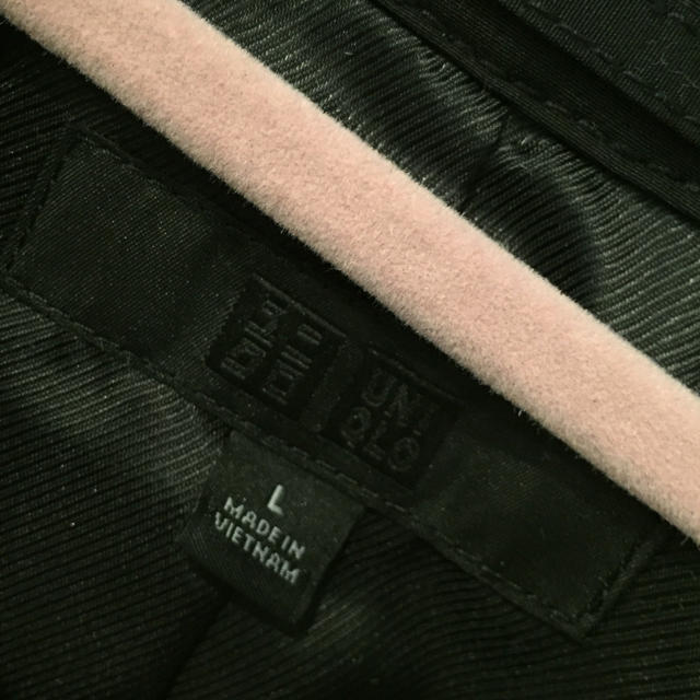 UNIQLO(ユニクロ)のトレンチコート 黒  レディースのジャケット/アウター(トレンチコート)の商品写真