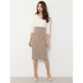 リエンダ(rienda)の゜ .*♡*. ゜rienda Stripe Tight Knit OP(ひざ丈ワンピース)