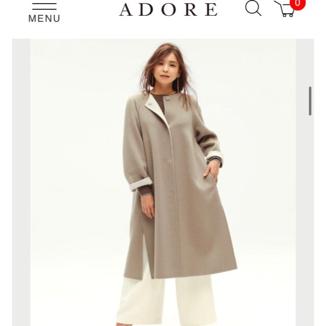 ADORE - ADORE アドーア リバーコート トープ 38 の通販 by ADORETY ...