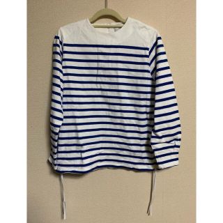 ハイク HYKE ボーダーリブロングスリーブカットソー Tシャツ ロンT-