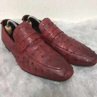 グッチ(Gucci)のGUCCIオーストリッチローファー【made in italy】(スリッポン/モカシン)