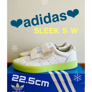 アディダス(adidas)のadidas SLEEK SW☆アディダス　スリーク　白・ホワイト　22.5cm(スニーカー)