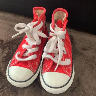 コンバース(CONVERSE)のコンバース　15cm キッズ　子供　ハイカット　赤(スニーカー)