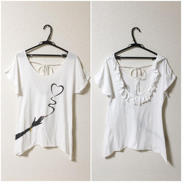 ROSE BUD(ローズバッド)の◆ROSEBUD◆バックフリルＴシャツ レディースのトップス(Tシャツ(半袖/袖なし))の商品写真