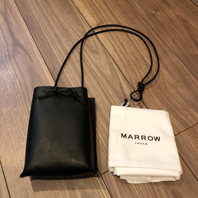 marrow ストリングポーチ　ブラック レディースのバッグ(ショルダーバッグ)の商品写真