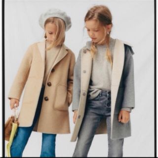 ザラキッズ(ZARA KIDS)のツートンフード付きコート(コート)