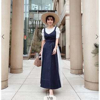 エイミーイストワール(eimy istoire)のeimy♡Charme Denim Dress インディゴ　Mサイズ♡(ロングワンピース/マキシワンピース)