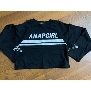 アナップ(ANAP)のANAP 黒(Tシャツ/カットソー)