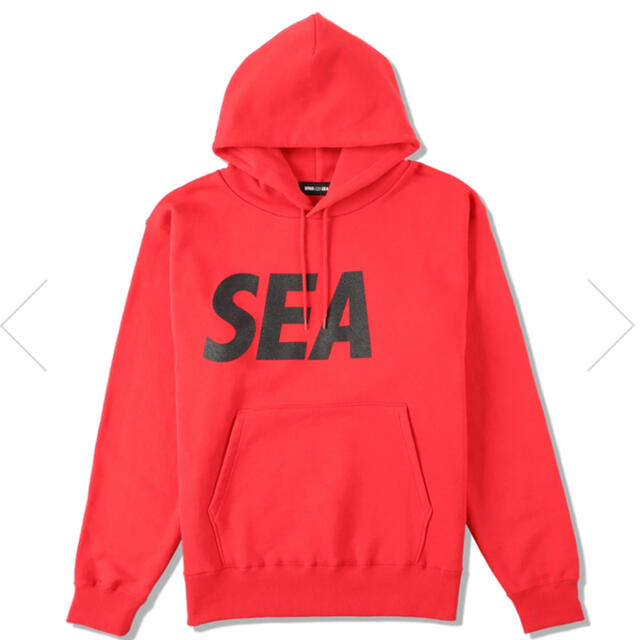SEA(シー)の専用　WIND AND SEA HOODIE 赤 XL パーカー キムタク メンズのトップス(パーカー)の商品写真
