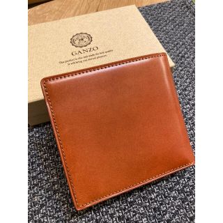 ガンゾ(GANZO)の【未使用】CORDOVAN LUCIDA (コードバンルチダ) 小銭入れ付き(折り財布)