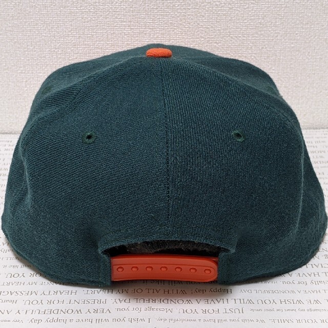 NEW ERA(ニューエラー)のNEW ERA ニューエラ Swag キャップ 帽子 緑×オレンジ フリーサイズ メンズの帽子(キャップ)の商品写真