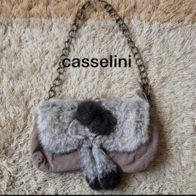 Casselini(キャセリーニ)の【sale】ラビットファー❁ミニバック♡ レディースのバッグ(ハンドバッグ)の商品写真