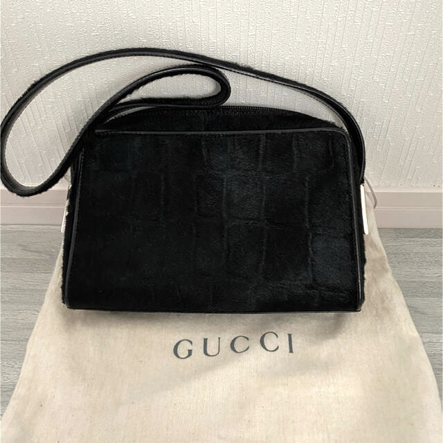 Gucci(グッチ)の専用✴︎GUCCI オールドグッチ ハラコ レザーショルダーバッグ  レディースのバッグ(ショルダーバッグ)の商品写真