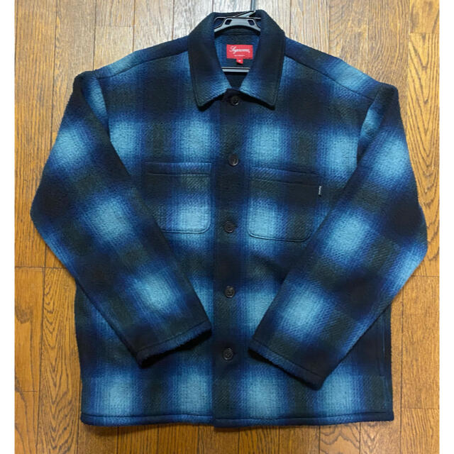 美品 Supreme Shadow Plaid Fleece Shirt Mトップス