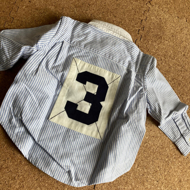Ralph Lauren(ラルフローレン)のRalph Lauren  ストライプシャツ　80cm キッズ/ベビー/マタニティのベビー服(~85cm)(シャツ/カットソー)の商品写真