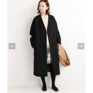 完売 2018SS イエナ Vネックコート ネイビー 36