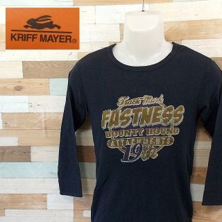 クリフメイヤー(KRIFF MAYER)の【KRIFF MAYER】 美品 タグ付き クリフメイヤー デザイン七分丈T M(Tシャツ/カットソー(七分/長袖))