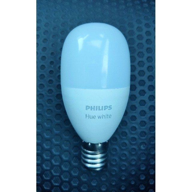 PHILIPS(フィリップス)のPhilips Hue (ヒュー) ホワイトシングルランプE17(電球色) インテリア/住まい/日用品のライト/照明/LED(蛍光灯/電球)の商品写真