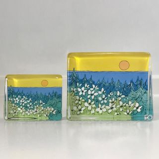 イッタラ(iittala)の【参考画像】iittala ヘルヤ ガラスカード サイズ比較用(置物)