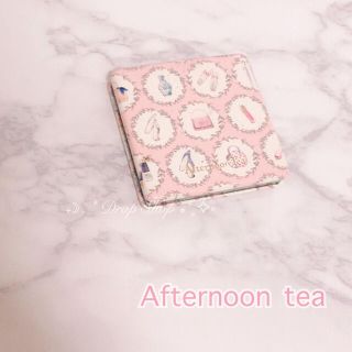 アフタヌーンティー(AfternoonTea)の𓊆 Afternoon tea コスメ柄 ミニミラー🪞♡𓊇 (ミラー)