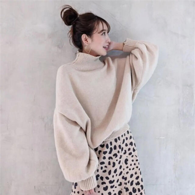 rienda(リエンダ)のrienda M／N Tuck Shoulder Knit TOP レディースのトップス(ニット/セーター)の商品写真