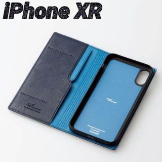 エレコム(ELECOM)のiPhoneXR ケース 手帳型 ロイヤルネイビー イタリアンソフトレザーカバー(iPhoneケース)