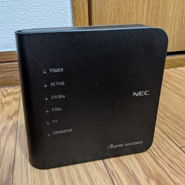 NEC(エヌイーシー)のAterm WG1200CR Wi-Fiルータ スマホ/家電/カメラのPC/タブレット(PC周辺機器)の商品写真