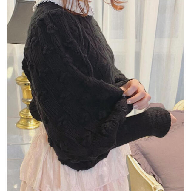 Honey mi Honey(ハニーミーハニー)のお値下げ♡mohair puff sleeve knit♡ レディースのトップス(ニット/セーター)の商品写真