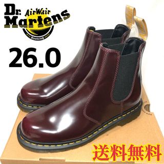 ドクターマーチン(Dr.Martens)の【新品】ドクターマーチン ヴィーガン チェルシーブーツ チェリーレッド 26.0(ブーツ)