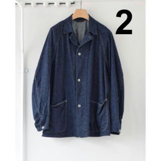 コモリ(COMOLI)のCOMOLI 21SS デニムワークジャケット カバーオール サイズ2 新品(カバーオール)