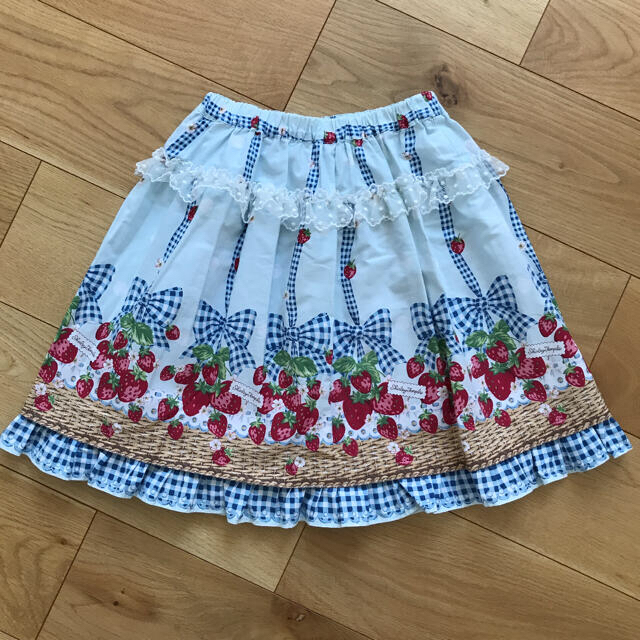 美品☆ShirleyTempleシャーリーテンプル　幻イチゴ柄スカート☆キッズ服女の子用(90cm~)