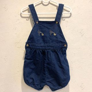 プチバトー(PETIT BATEAU)の【プチバトー】サロペット（オーバーオール）24m 86cm(ロンパース)